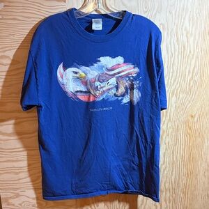 Gildan Navy Blue Patriotic Graphic Tee